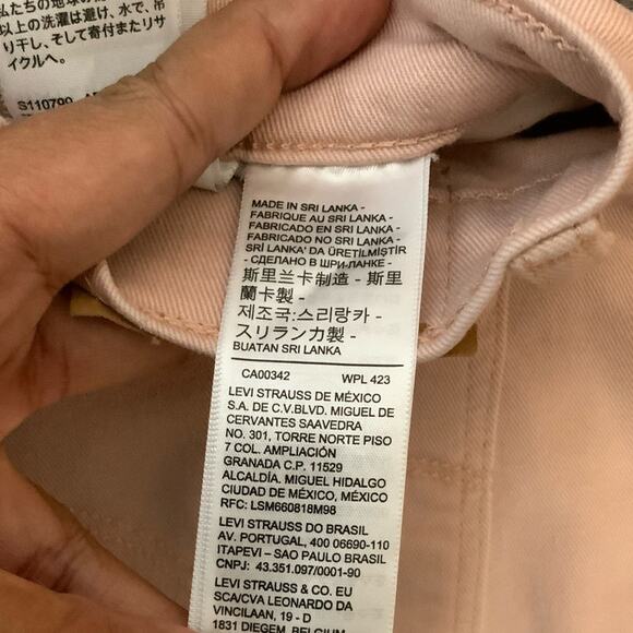 Levis's Strauss & Co 311 Shaping Skinny Light Pink Jeans Size 27 USED - Picture 5 of 13